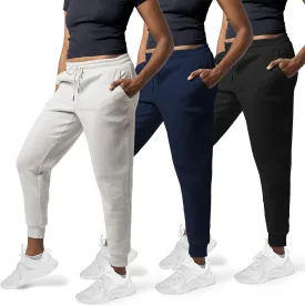 3 Pack Sweatpants Women, Cozy Womens Sweatpants, Fleece Womens Yoga Joggers (Available in Plus)