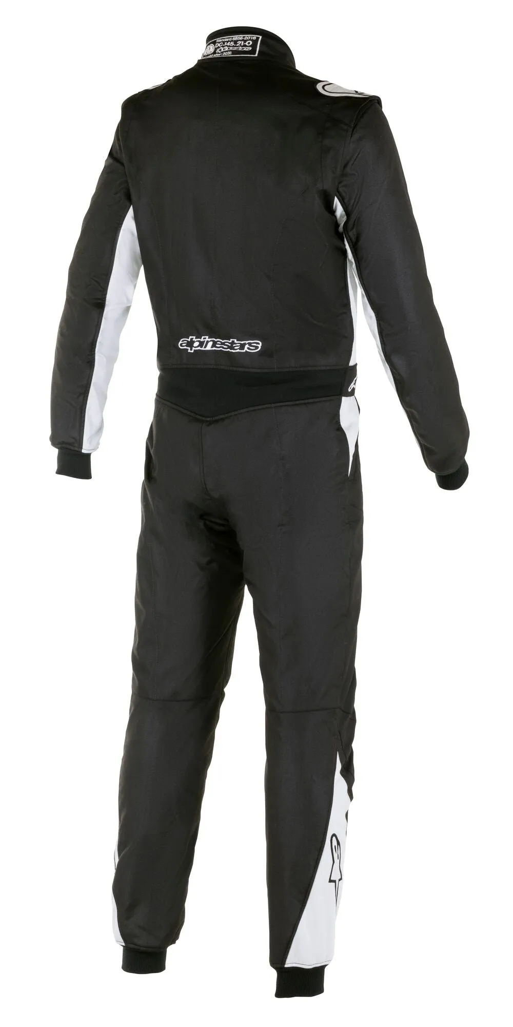 ALPINESTARS 3352722_119_46 ATOM Race suit, FIA 8856-2018, black/silver, Size 46