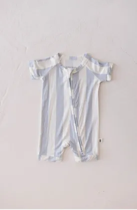 Bamboo Zip Shortie | Ocean Stripe