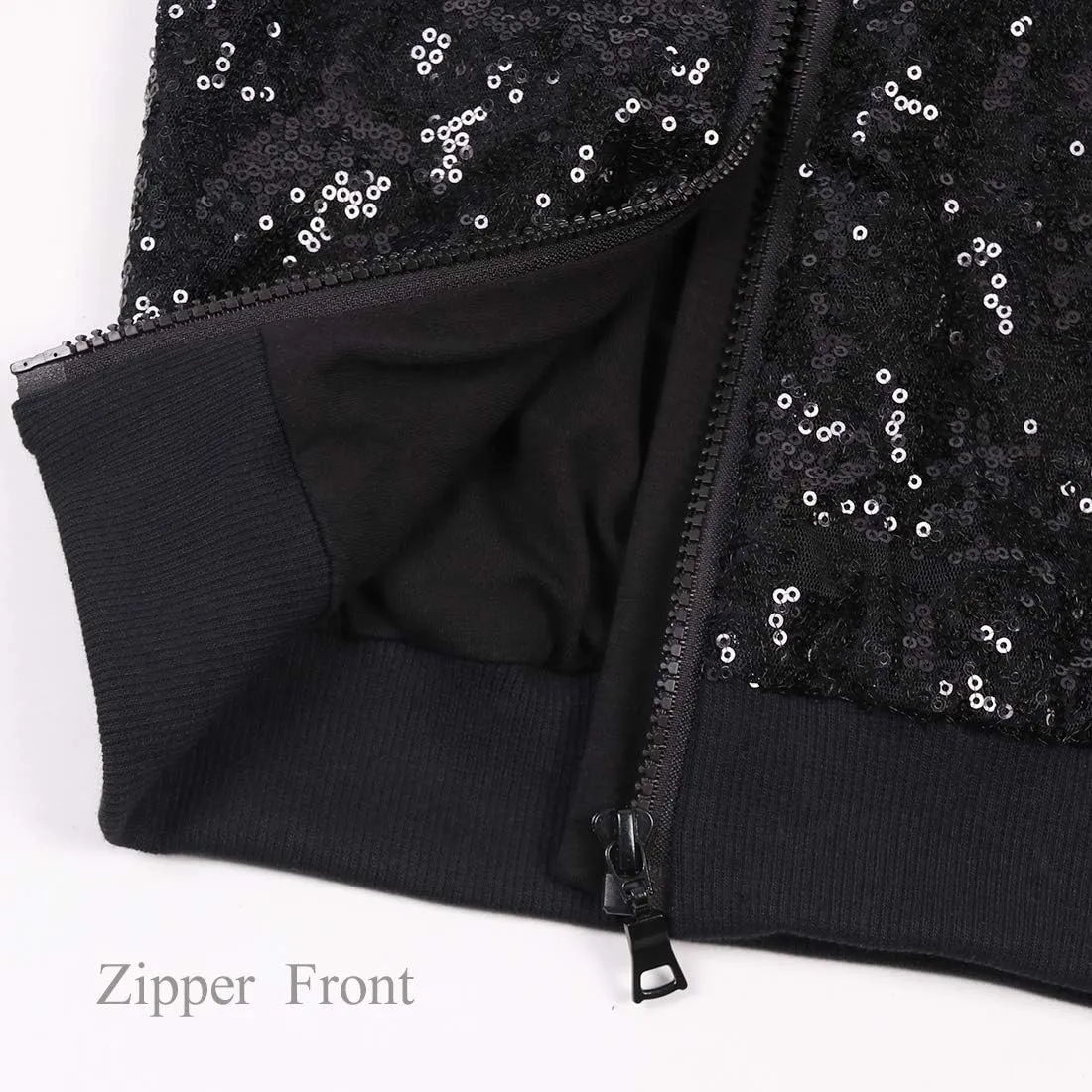 Cilucu Kids Jackets Girls Boys Sequin Zipper Coat Jacket for Toddler Birthday Christmas Clothes
