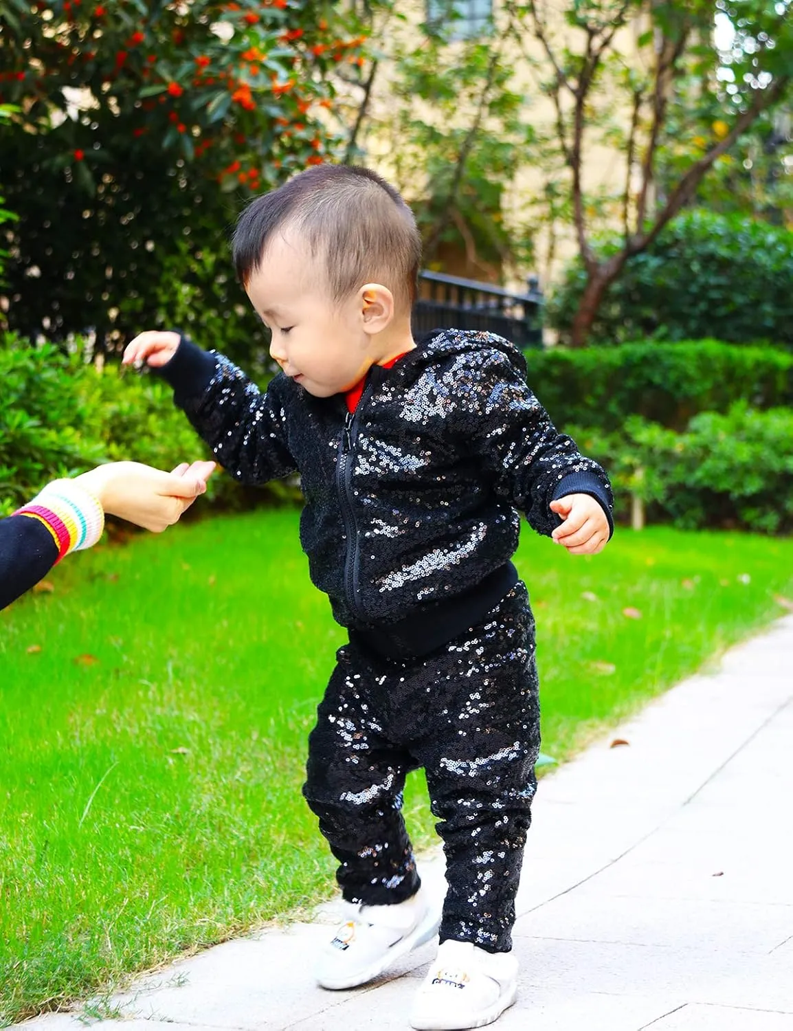 Cilucu Kids Jackets Girls Boys Sequin Zipper Coat Jacket for Toddler Birthday Christmas Clothes