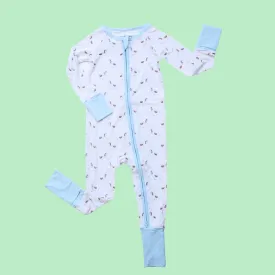 Classic Rocking Horse Zipper Romper
