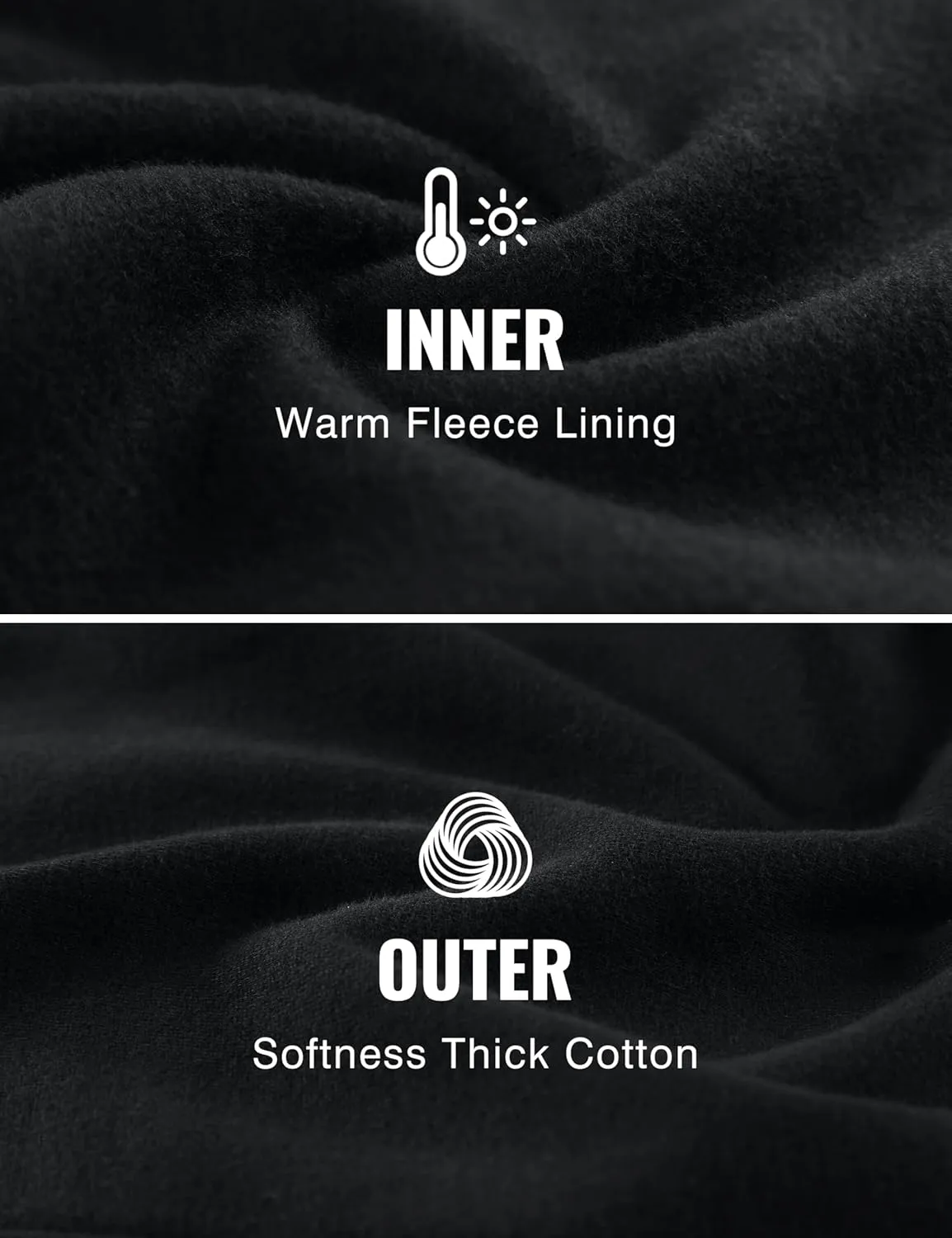 CRZ YOGA Cotton Fleece Lined Sweatpants Women High Waisted Warm Casual Lounge Jogger Pants with Pockets