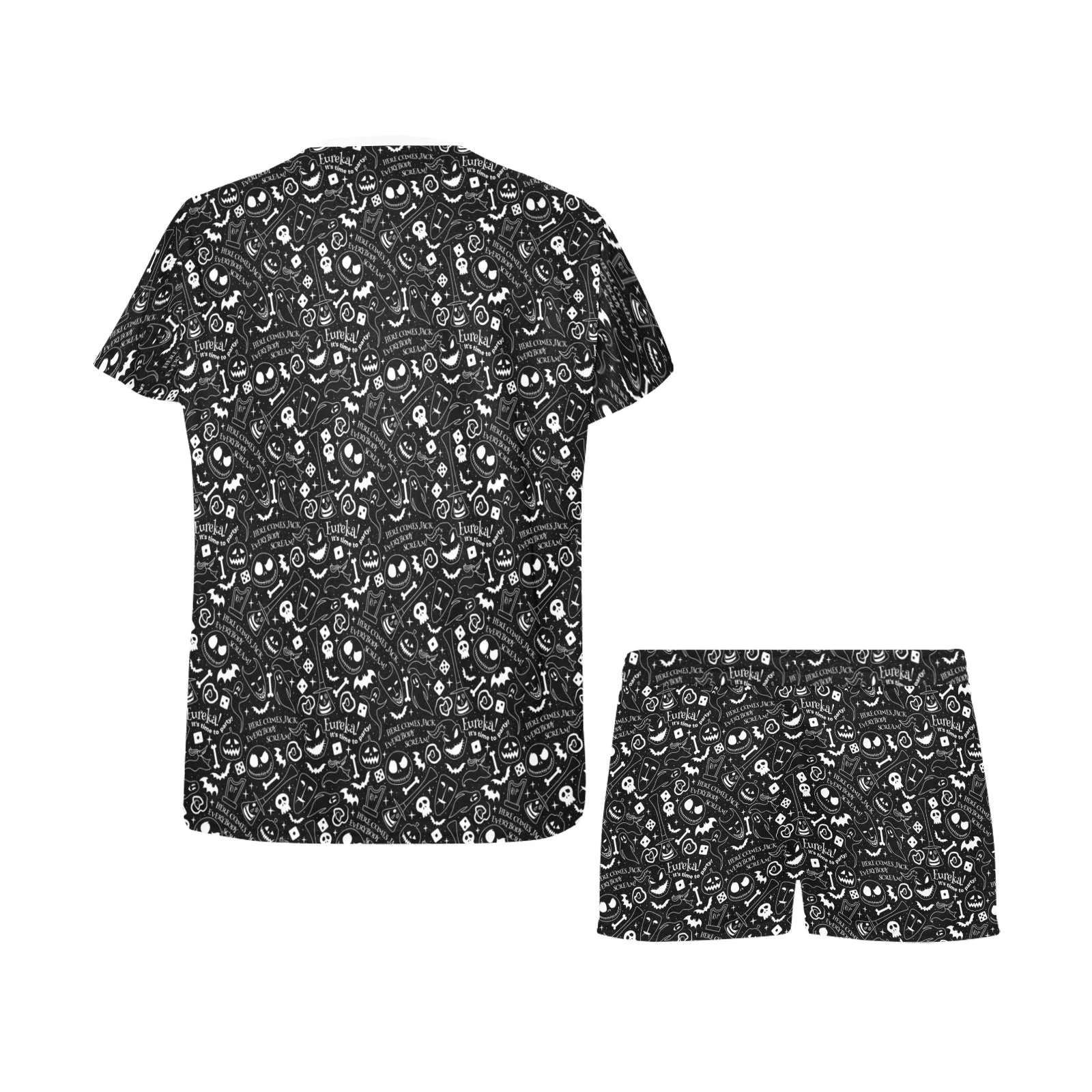 Disney Nightmare Before Christmas Everybody Scream Women's Short Pajama Set