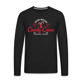 Hand Rolled Candy Canes Men's Premium Long Sleeve T-Shirt
