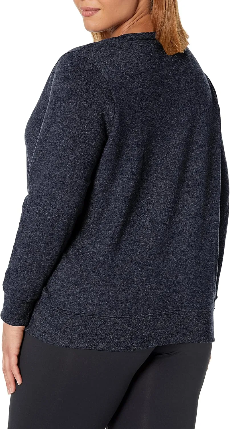 Hanes Women's Just My Size Plus Size Sweatshirt, EcoSmart Fleece Pullover with V-Notch