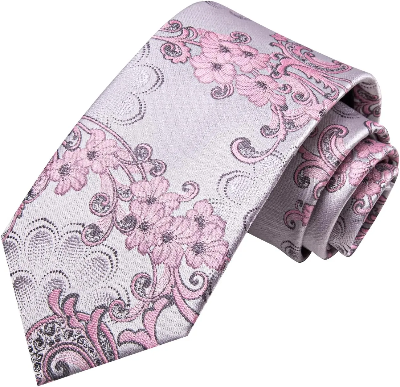 Hi-Tie Men's Tie Sets Silk Paisley Striped Necktie Pocket Square Cuff-links Sets Wedding Business Holiday