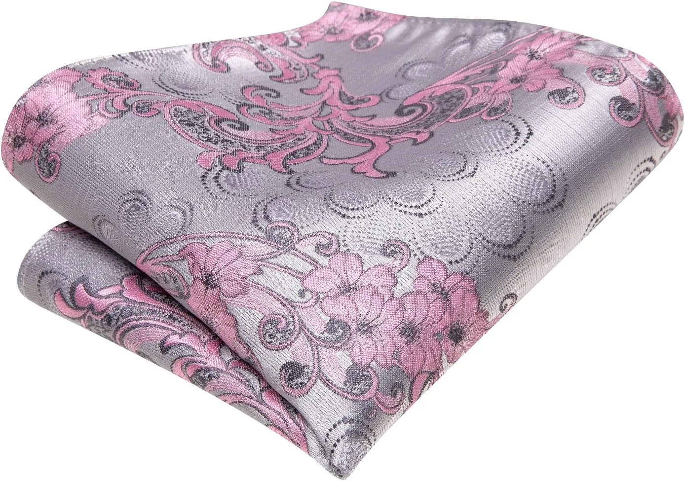 Hi-Tie Men's Tie Sets Silk Paisley Striped Necktie Pocket Square Cuff-links Sets Wedding Business Holiday