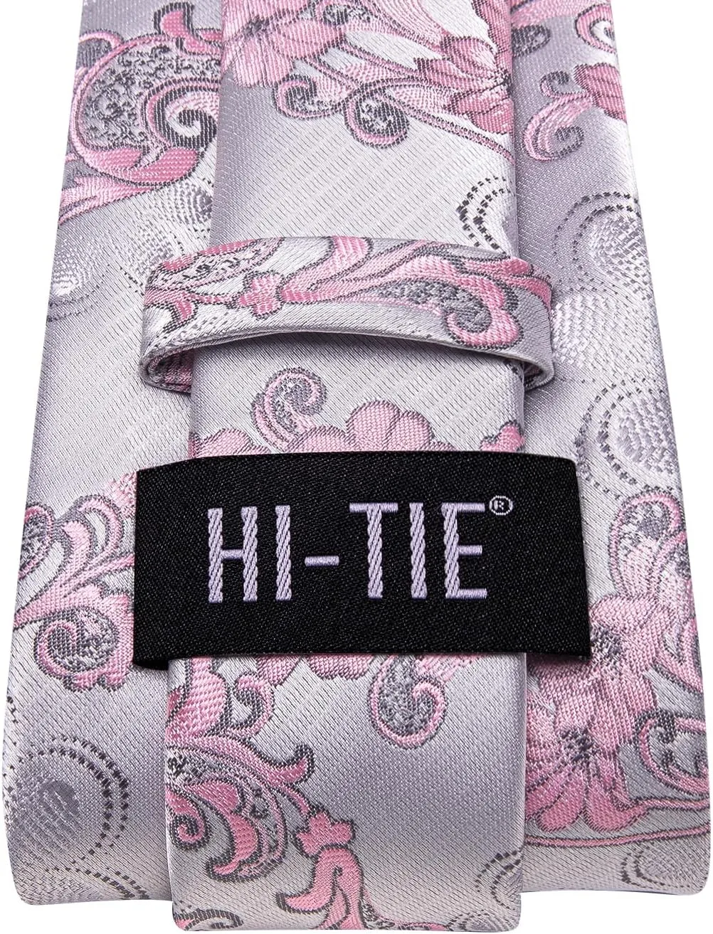 Hi-Tie Men's Tie Sets Silk Paisley Striped Necktie Pocket Square Cuff-links Sets Wedding Business Holiday