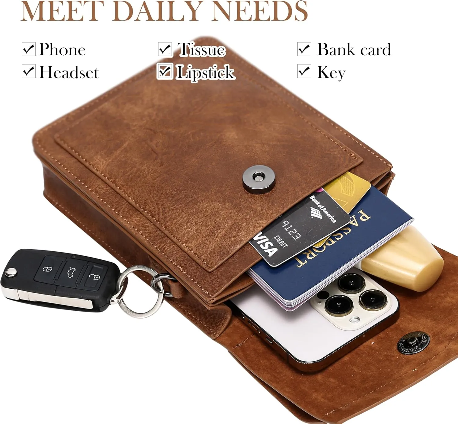 INICAT Small Crossbody Bags for Women Unique Gifts for Teenage Girl Cell Phone Purse Cross Body Bag For Woman Wallet Purse