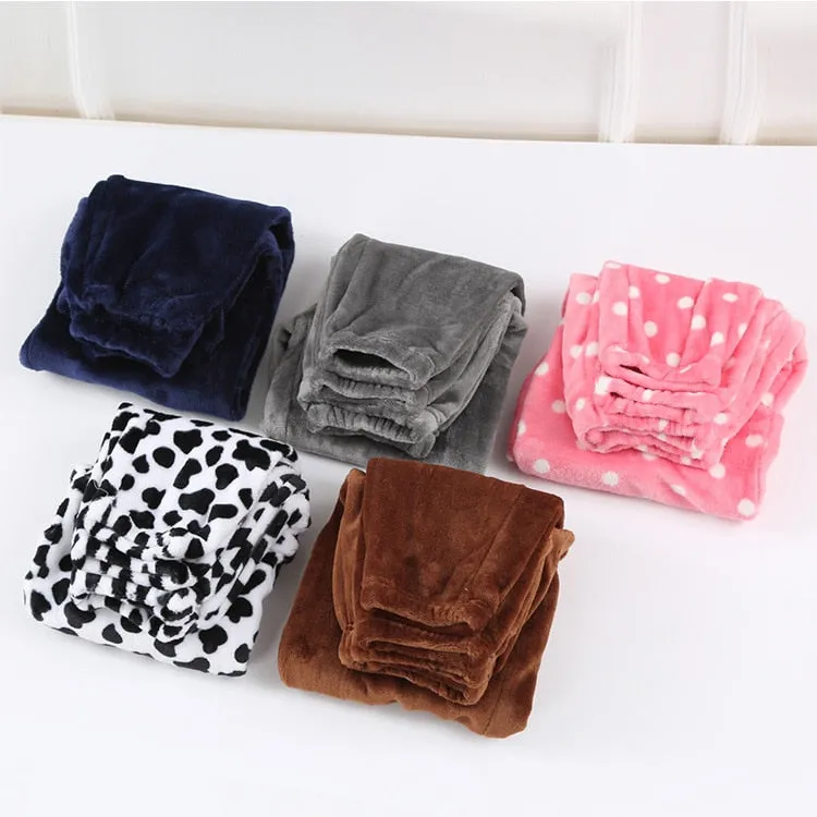 New Winter Flannel mens sleep bottoms thicken warm sweatpants mens pajamas pants comfort Slacks pijamas couple casual trousers