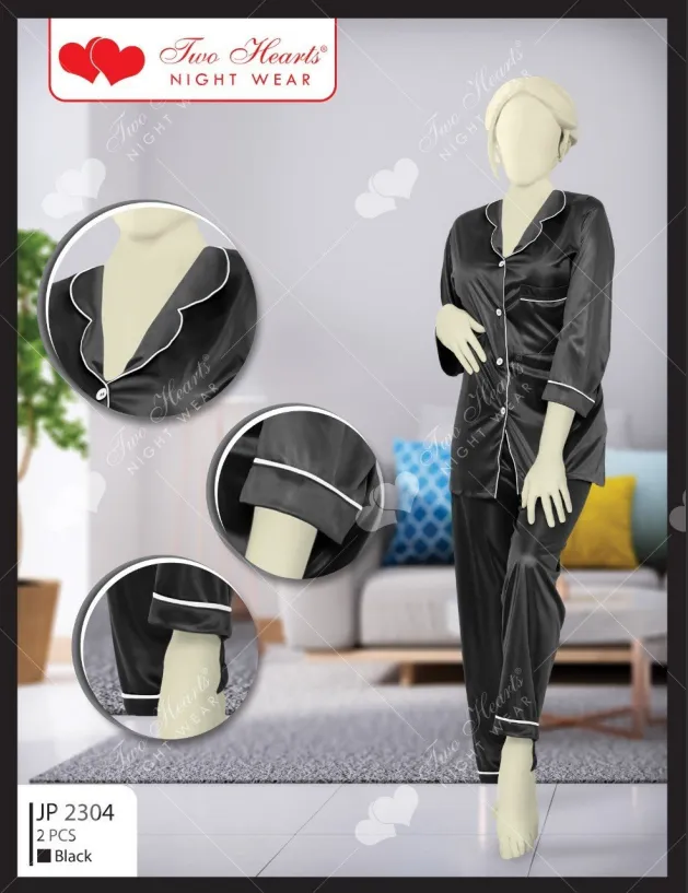 Sajiero Milky 100% Silk Imported Pajama Suit