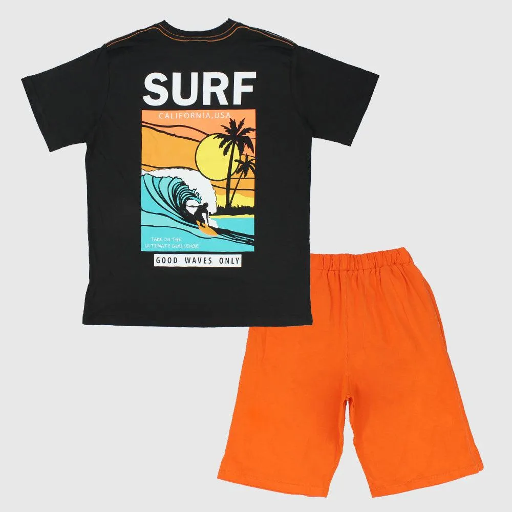 Surfing Short-Sleeved Pajama