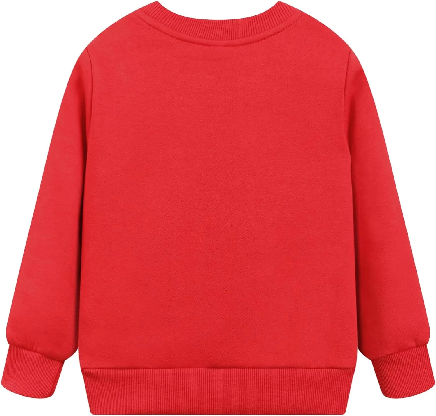 Toddler Boys Girls Christmas Sweatshirts Reindeer Crewneck Fleece Pullover Top Xmas Long Sleeve Winter Clothes 2-7T